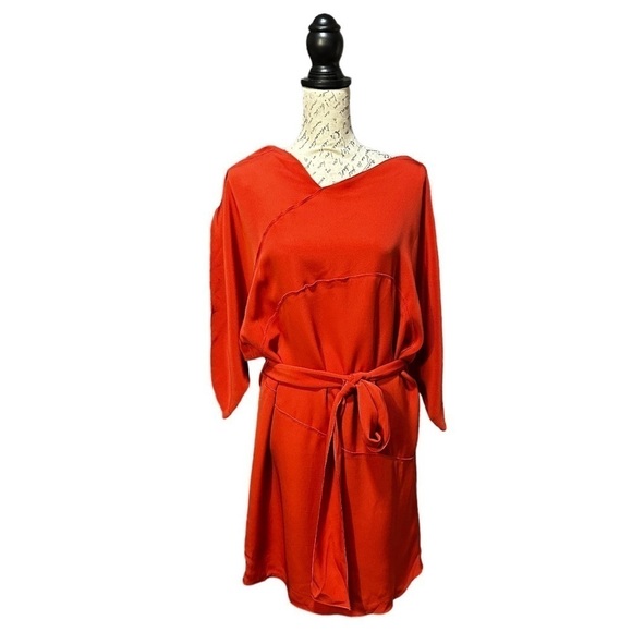 M by Missoni Batwing Design Red/Orange Dress Size 6 NWT - Picture 1 of 5